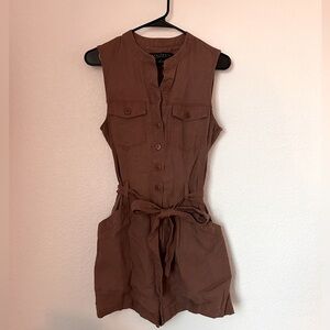 Sanctuary Standard Surplus Sleeveless Romper - Size 4 Brown